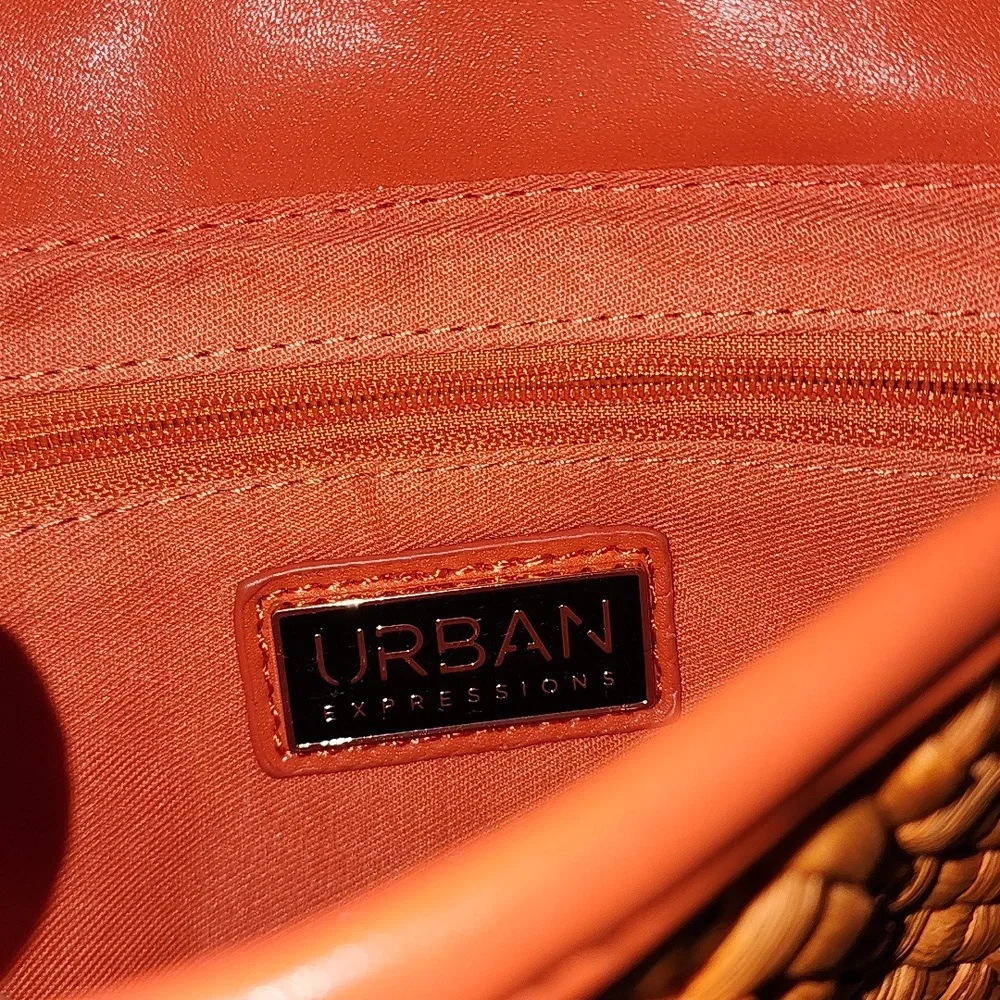 Urban Expresions Brand New Orange  Crossbody Bag Vegan